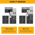 Generator Interlock Kit Compatible with Square D QO or Homeline 100 or 125 Amp Panels,3/4 to 7/8 to inches Spacing Between Main and Generator Breaker,Professional and Interlock Kit