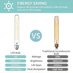 Dimmable T10 LED Edison Bulbs, Neutral White 4000K, 8.9inch Long Tubular Light Bulb, 75 Watt Vintage Long Tube LED Filament Bulb,800lm,E26 Base Led Bulb,Height 225 mm,Pack of 4.