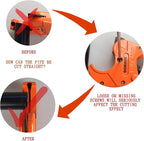 DOMINOX PVC Pipe Cutter, Cuts up to 2-1/2" PEX, PVC, PPR, Plastic Hoses& Plumbing Pipes,Ratchet PVC Cutter Tool with SK5 Blade and Aluminum Alloy Body