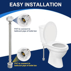 8 Inch Flexible Toilet Connector Extension, 7/8 female x 7/8 male Hose Adapter, Stainless Steel Braided Hose to Toilet Tank Compatible,1 pcs