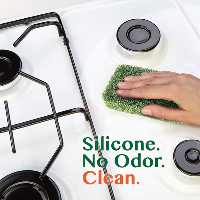 Peachy Clean Silicone Scrubber (Qty 3) - Cooktop Scrubber