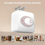 Electric Tank Water Heater-8 Gallon Under Sink Instant Hot Water for RV, Camper, Kitchen, Food Truck, 120V 1500W, Dusty Rose, Wall or Floor Mounted