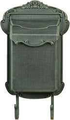 Special Lite Victoria Vertical Wall Mount Mailbox - Verde Green Aluminum Mailbox for Wall Mount - SVV-1013-VG
