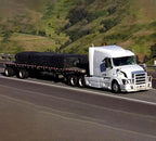 Mytee Products 2 Pack Truck Flatbed Trailer Tarps Combination Lumber Tarp 24x27 (8' Drop) - Black