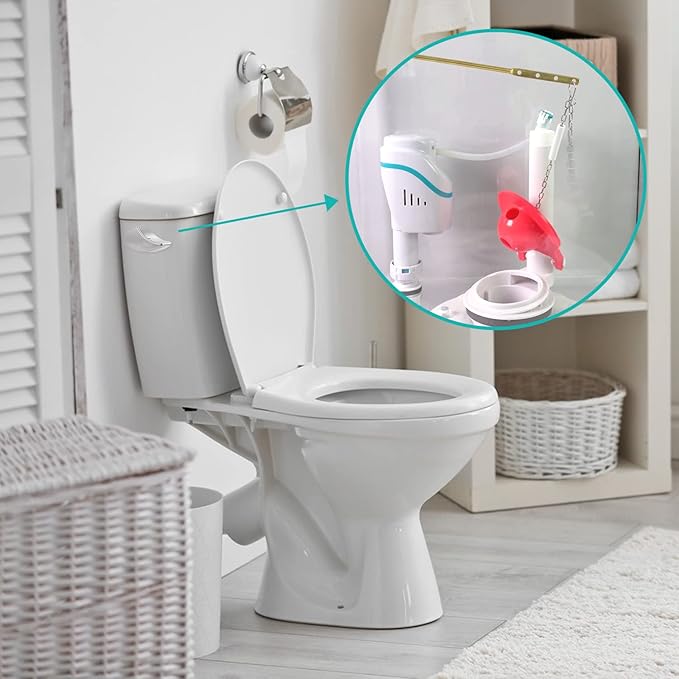 iFealClear Side Mount Toilet Handle Replacement Kit Compatible with TOTO THU068#CP for St743S, 3 Inch Toilet Flapper Replacement Compatible with TOTO THU138S, Toilet Tank Replacement Combo