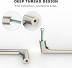 10 Pack Brushed Satin Nickel Cabinet Pulls 8.8 Inch Kitchen Cabinet Handles Cabinet Hardware Kitchen Handles for Cabinets Cupboard Handles Nickel Dresser Pulls Drawer Handle