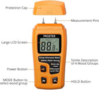 Proster Wood Moisture Meter - Digital Moisture Detector Moisture Tester, Pin-Type Moisture Detector Damp Tester for Wood Firewood Paper Floor