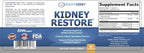 Kidney Restore Kidney Cleanse and Kidney Health Supplement to Support Normal Kidney Function, Vitamins for Kidney Health 60 caps
