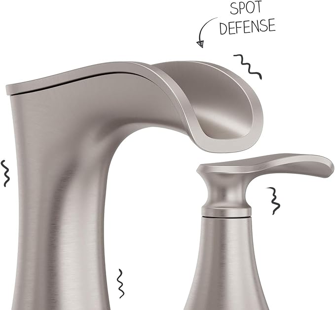 Pfister Jaida Bathroom Sink Faucet, 8-Inch Widespread, 2-Handle, 3-Hole, Spot Defense Brushed Nickel Finish, LF049JDGS