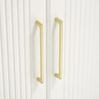 15 Pack 6.3 Inch(160mm) Hole Center Modern Brushed Gold Cabinet Pull Handle Timeless Vanity Drawer Pull Handle Classic Cabinet Hardware for Kitchen Dresser Bathroom, Screws Included, B-Gold(6.3x15)