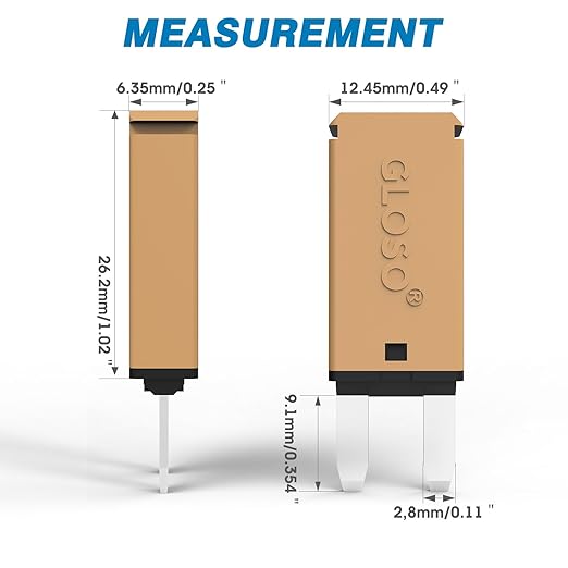 GLOSO Circuit Breakers E71 Auto (T1) Reset Mini ATM (30A, 5 Pack)