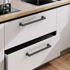 10 Pack 6.25 Inch Matte Black Cabinet Pulls - Kitchen Cabinet Hardware