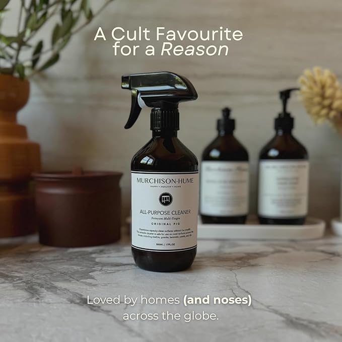 Murchison-Hume All-Purpose Cleaner – Natural, Non-Toxic, Safe on All Surfaces – Plant-Based Multi-Surface Spray for Kitchen, Bathroom & Home – Original Fig