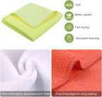 SINLAND Microfiber Dish Cloth for Washing Dishes Towels Rags Best Kitchen Washcloth Cleaning Cloths with Poly Scour Side -Used for Plates, Bowls and Dishes, 5 Color Assorted 12inchx12inch 10pack