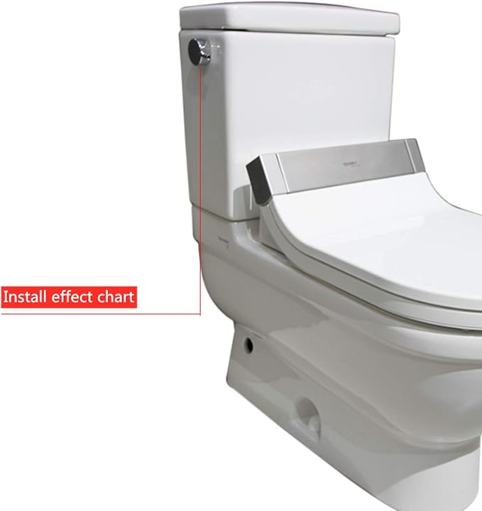 Universal Side Mount Toilet Flush Lever Replacement - Chrome Finish - Compatible with Duravit 0074831000;Caro,Happy D