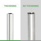 TAISHER 2PCS 304 Stainless Steel Pipe Fittings, 1/4" NPT Male Threaded, 4" Length Weld Nipple Cast Pipe