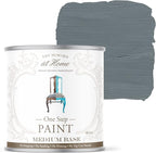 AMY HOWARD AT HOME Chalk-Based One Step Paint for Furniture, Cabinetry, Decor, Finish, and More | No Stripping, Sanding, or Priming | Medium Base | 32 Ounce | Geyer Gray