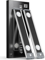 Under Cabinet Lights, Wireless Motion Sensor Light Indoor,10in LED White Lighting Rechargeable Battery Operated,4 Modes Night Light, Stick-On Magnetic Closet Lights for Kitchen, Hallway(2 Pack)