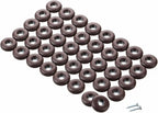 1" Screw on Furniture Sliders-Furnigear Heavy Duty PTFE (Teflon) Chair Leg Slides Glides Move Your Furniture Easy & Safely - Best Floor Protector(Brown-40pack)
