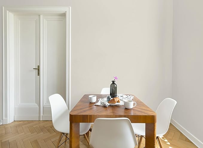 EVOLVE All Purpose Whites: Latex Flat Interior Paint for Walls & Ceilings, Shades of White, Quick Dry, Excellent Touch-Up & Coverage, Eco-Friendly (Alabaster)