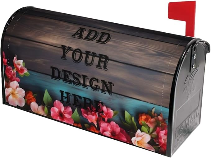 Custom Personalized Mailbox Covers Add Photo Picture Family Name House Address Text Magnetic Mail Cover for Home Garden Yard-5