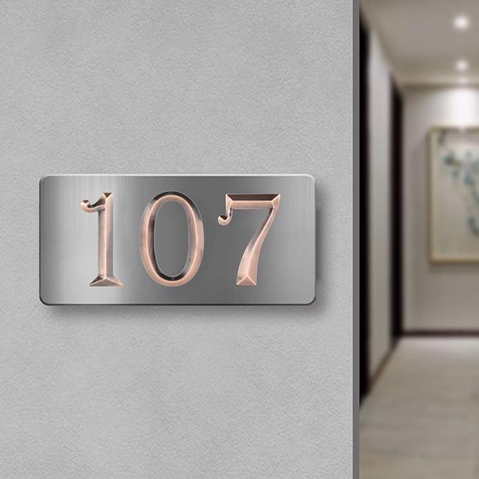 10Pcs Mailbox Numbers for outside 0-9, 2.75 inch 3D Self Adhesive Street Address House Door Numbers Signs for Apartment,Office,Cars,Mailboxes (Bronze)