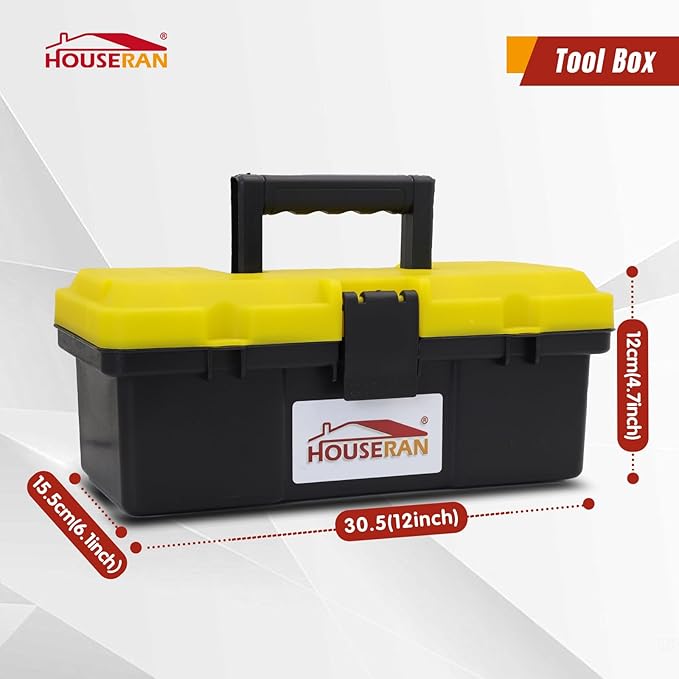 12-Piece Professional Tool Kit - Heavy Duty CRV Pliers Set, Rubber Mallet, Adjustable Wrench, Claw Hammer & Toolbox for Electrical, Household Repair, Automotive, Industries