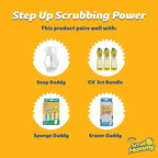 Scrub Daddy Sponges + Household Cleaning Supplies Bundle - PowerPaste Cleaning Putty, Tangerine Clean, PowErase Gel All Purpose Cleaner & Scrub Mommy (3 Pastes & 3 Sponges)