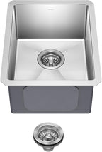 KRAUS Standart Pro 14 -inch Undermount Single Bowl 16 Gauge Stainless Steel Bar Kitchen Sink, KHU101-14