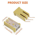 60A 32V Mini Slotted Automotive MCASE Shaped Cartridge Fuse Kit(Pack of 10pcs,60A)