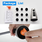 [Upgraded] GORDEE Kitchen Faucet Sprayer Head Replacement, 3-Function(Stream/Spray/Blade) Sprayer Spout Nozzle w/Check Valve, 1.8 GPM, 9 Adapters to Fit Most Standards of Faucets, Brushed Nickel