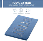 Avalon Towels Surgical Huck Towels (Pack of 12) Size 17x26 Inches, 100% Cotton Cleaning Cloths, Multi-Purpose, Perfect for Hospitals and Home (Blue)