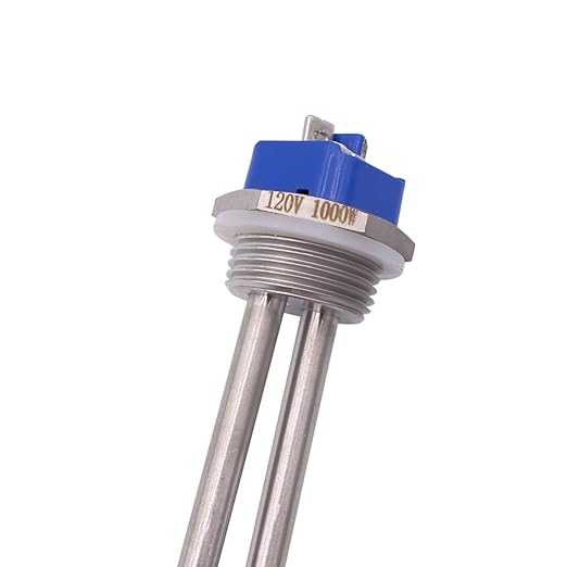 DERNORD 120V 1000W Immersion Water Heater Submersible Heating Element Heater Element with 1 Inch NPT Fitting