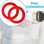 3 PCS Silicone Toilet Flush Valve Seal Replaces 630-0030,Flush Valve Service Kit for Mansfield 210 211 and 160,Toilet Tank Gasket Replacement Parts