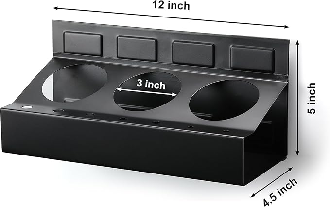 Mayouko Magnetic Toolbox Shelf, Tray and Holder, 4-Piece Magnetic Toolbox Tray Set Tool Box Cabinet Side Shelf Storage, Workshop