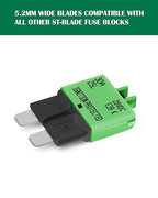 LENKRAD Automotive 30 Amp ATC/ATO Resettable Fuse 30A Manual Reset Standard Blade 30Amp Fuses Manual-Reset Circuit Breaker 30A for Car Truck RV Marine Boat Trolling Motorhome, 5 Pack