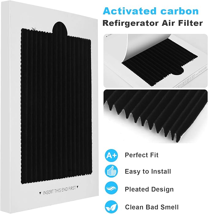 6-Pack Premium Refrigerator Air Filter Replacement, Carbon Activated Filter Compatible with Frigidaire PAULTRA Pure Air Ultra and Electrolux EAFCBF Fridge for 242047804, 242047801, 242061001