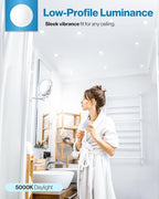 Sunco 48 Pack Recessed Lighting 6 Inch LED, Canless Ceiling Lights Slim with Junction Box, 850 LM, 14W (100W Equivalent), 5000K Daylight, Dimmable, Wafer Thin, 50000 Lifetime Hours ETL.