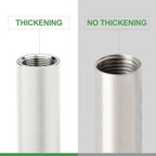 TAISHER 2PCS Stainless Steel Pipe Fittings, 3/4" NPT Female x 3/4" NPT Female Threaded, 8" Length Thickened Nipple Cast Pipe