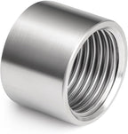 TAISHER 2PCS 304 Stainless Steel Cast Pipe Fitting, Coupling, 2" x 2" NPT Female Threaded