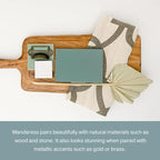 Country Chic All-in-One Chalk Paint for Furniture, Cabinets, Home Decor, Eco-Friendly, Matte Finish, Built-In Primer & Top Coat for Wood, Metal - Wanderess (Teal) - Quart 32 oz (950 ml)