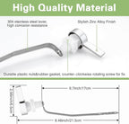 Toilet Handle for Kohler 1075348-CP Left Trip Lever Service Kit, Toilet Handle Replacement Kit Side Mount, Toilet Tank Lever, 1-Pack Polished Chrome