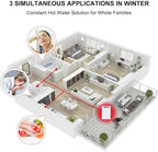 CAMPLUX Climatech 5 150,000 BTU Tankless Water Heater Propane Outdoor, 5.28 GPM On Demand Instant Tankless Hot Water Heater Liquid Propane, Outdoor Installation, White, WA528