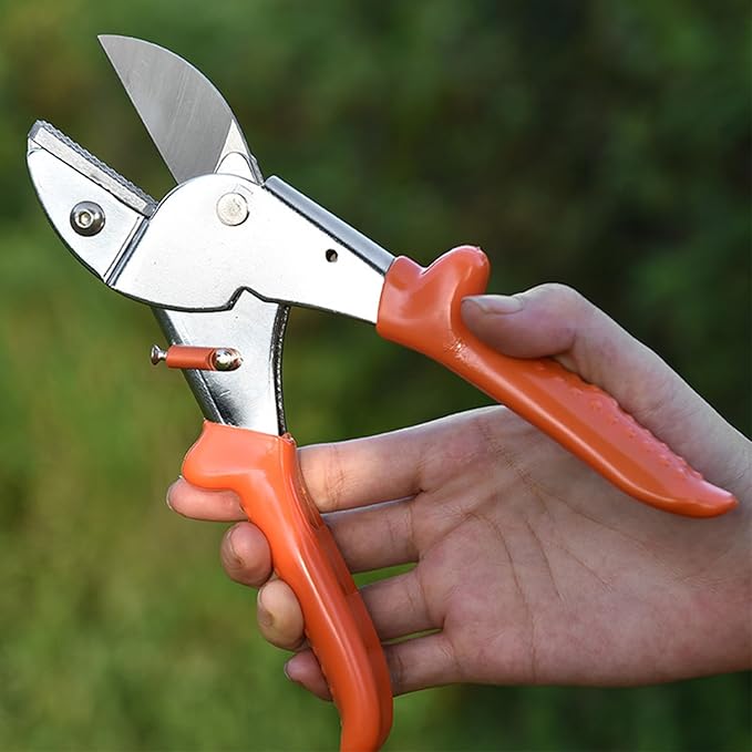 Professional Heavy Duty Pruning Shears with SK-5 Blades, Power-Lever Design That Provides 2X More Power on Every Cut,Garden Shears for Dry Stems and Small Branches, Gardening Scissors, Clippers