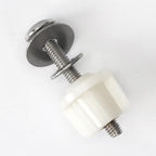 2Pcs Universal Toilet Tank Bolts Nuts, Heavy Duty Toilet Seat Screw Bolt Set, Premium Stainless Steel Hardware with Rubber Washers, Extra Long Nuts Easy Installation (MFL06)