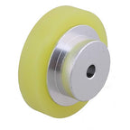 CNBTR 50x6mm Aluminum Silicone Industrial Encoder Wheel Meter Measuring Wheel for Rotary Encoder