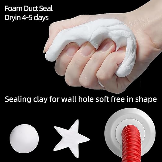 20-Pack Premium Waterproof Wall Repair Sealing Clay Duct Seal Ideal for Wall Hole Repair, Air Conditioning and Drainage Pipes Quick and Easy Solution