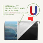 Heron Beach Mailbox Covers Summer Nautical Blue Mailbox Cover Magnetic Standard Size 21x18 Inch Coastal Sea Bird Letter Post Box Wraps Decor for Garden Yard