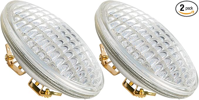 PAR36 LED Landscape Light Bulb, 36 Watt Halogen Equivalent 6W 600 Lumen, Bright White 3000K, PAR36 LED 12V for Landscape Lighting,Off-Road Vehicles,RV Vehicles,Tractor, 2 Pack