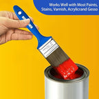 King Origin Versatile Paint Brush Set, 5 Pack, 2 Inch Paint Brushes, Small Paint Brushes for Walls, Furniture, Crafts - Detailed Painting & Larger Surface Coverage